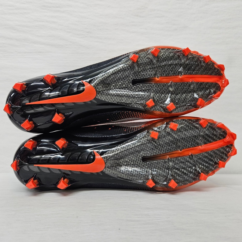 Nike Vapor Untouchable Pro 3 Football Cleats 917165-008 Orange Black Men Size 15 - Picture 12 of 13
